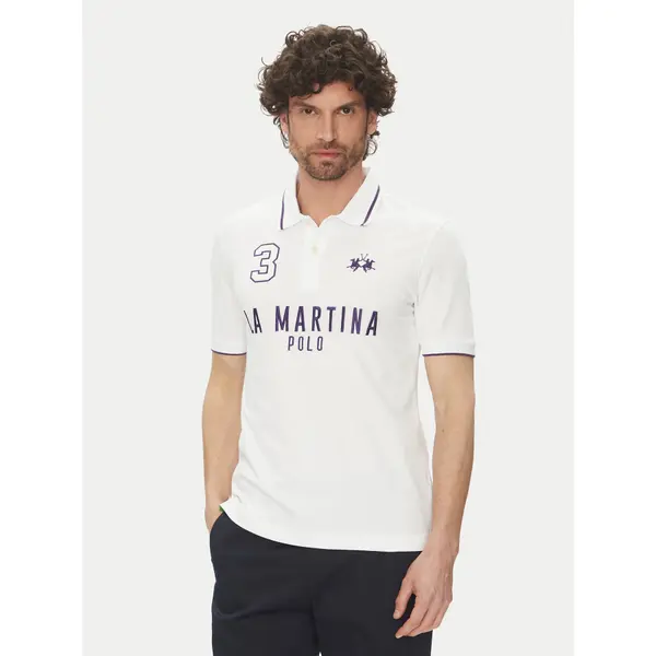 LA MARTINA La Martina Polo Yeshayahu MAP320 PK001 Bijela Regular Fit