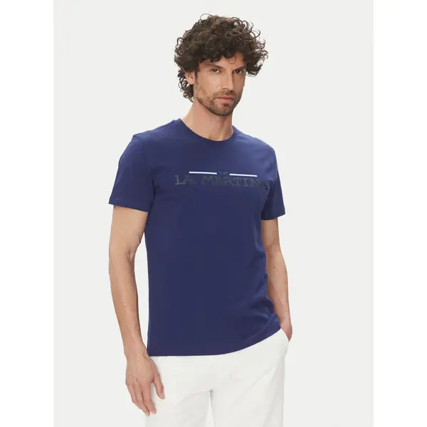 LA MARTINA La Martina T-shirt Aguer MAR304 JS206 Tamnoplava Regular Fit