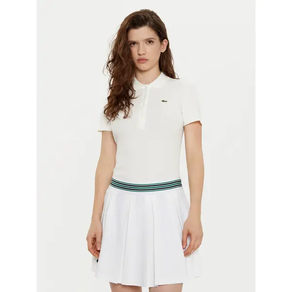 Lacoste Lacoste Polo DF5377 Écru Slim Fit
