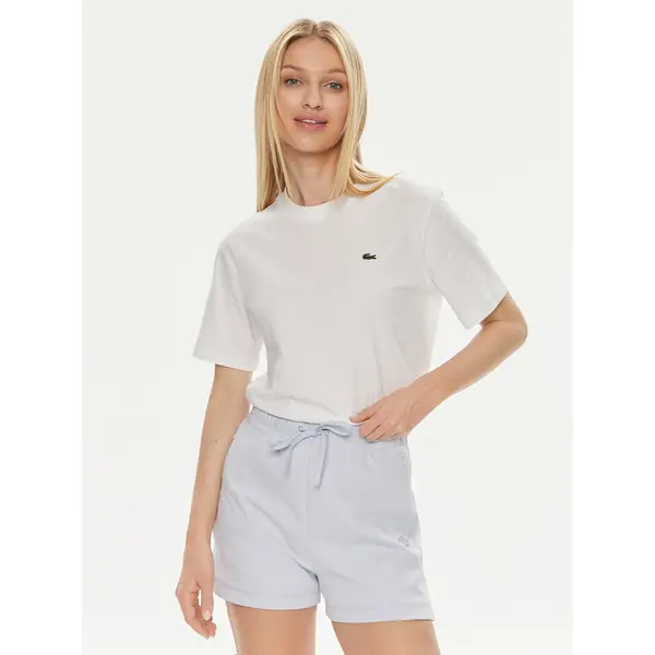 Lacoste Lacoste T-shirt TF7215 Bijela Loose Fit