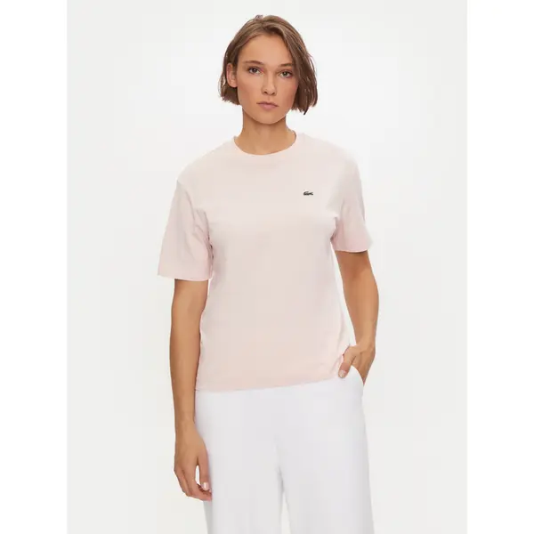 Lacoste Lacoste T-shirt TF7215 Ružičasta Loose Fit