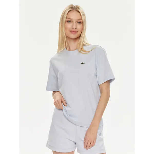 Lacoste Lacoste T-shirt TF7215 Svijetloplava Loose Fit