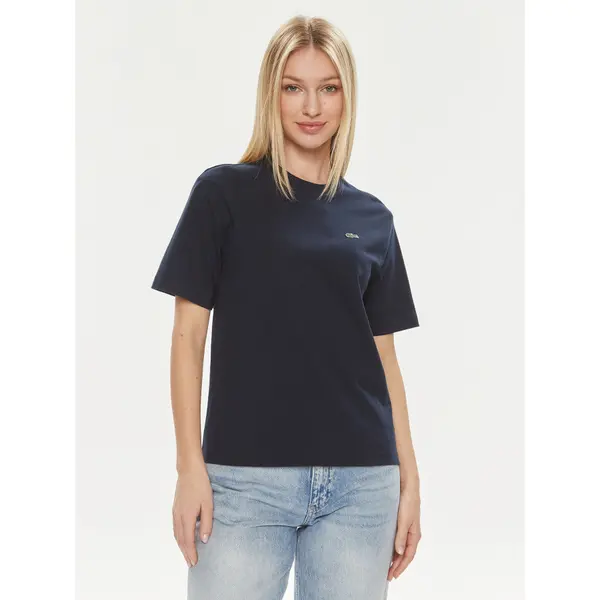 Lacoste Lacoste T-shirt TF7215 Tamnoplava Loose Fit