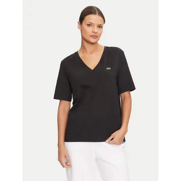 Lacoste Lacoste T-shirt TF7300 Crna Regular Fit