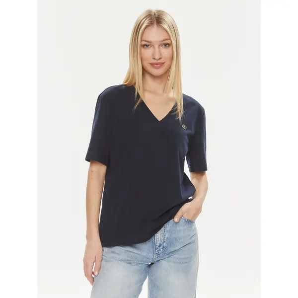 Lacoste Lacoste T-shirt TF7300 Tamnoplava Regular Fit