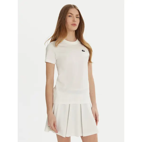 Lacoste Lacoste T-shirt TF9246 Bijela Slim Fit