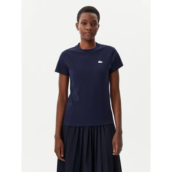 Lacoste Lacoste T-shirt TF9246 Tamnoplava Slim Fit