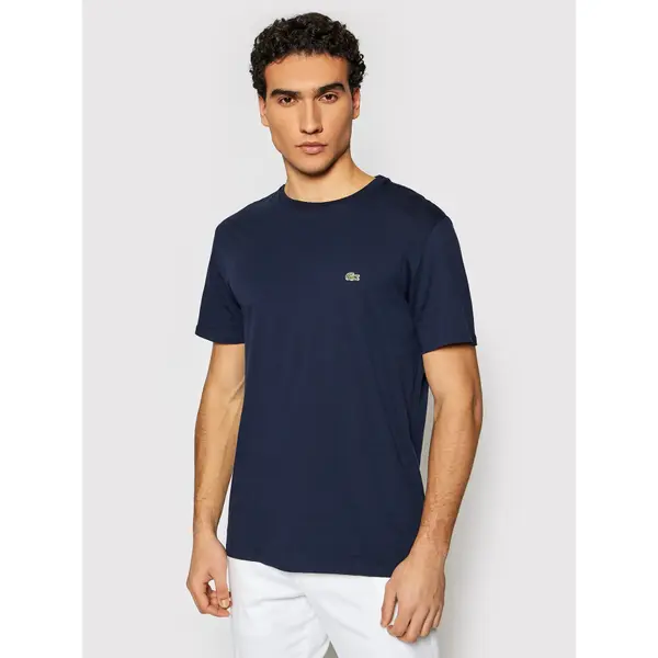 Lacoste Lacoste T-shirt TH6709 Tamnoplava Regular Fit