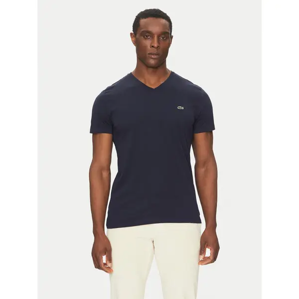 Lacoste Lacoste T-shirt TH6710 Tamnoplava Regular Fit