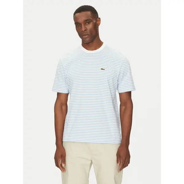 Lacoste Lacoste T-shirt TH9749 Svijetloplava Regular Fit