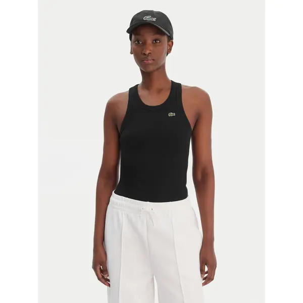 Lacoste Lacoste Top TF5388 Crna Slim Fit
