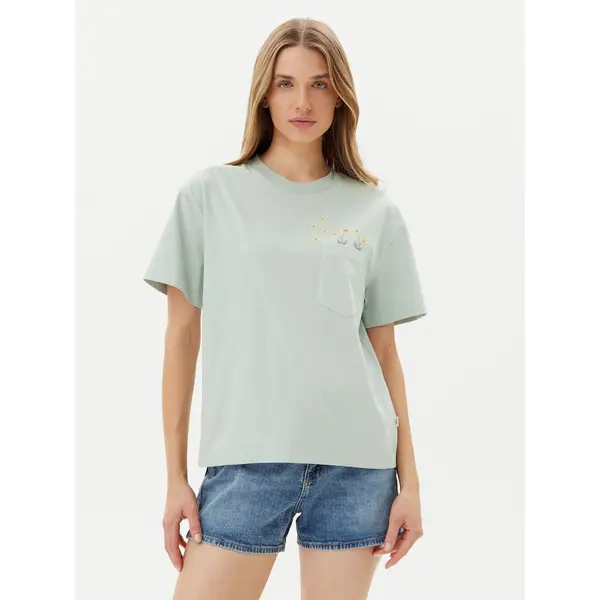 Lee Lee T-shirt Embroidery Pocket 112363833 Zelena Relaxed Fit