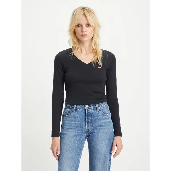 Levi's Levi's® T-shirt Baby Tee A48910000 Crna Slim Fit