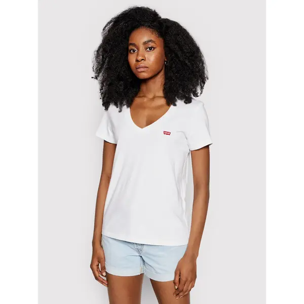 Levi's Levi's® T-shirt Perfect V-Neck Tee 85341-0002 Bijela Regular Fit