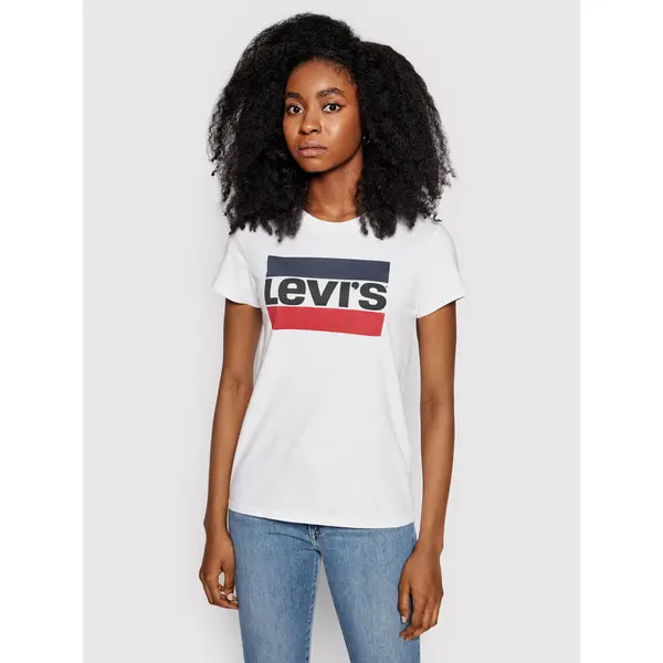 Levi's® Levi's® T-shirt The Perfect Graphic Tee 17369-0297 Bijela Regular Fit