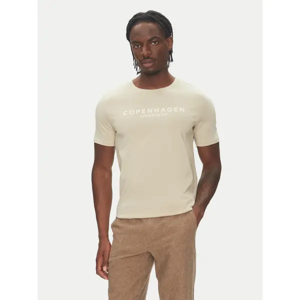 lindbergh Lindbergh T-shirt 30-400200 Bež Relaxed Fit