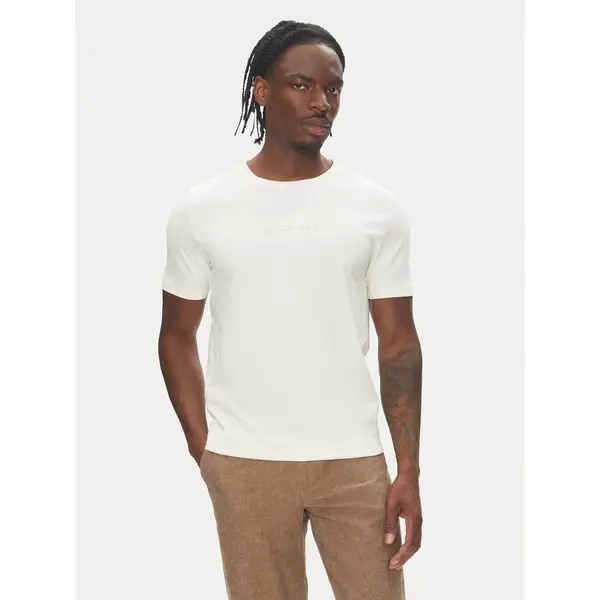 lindbergh Lindbergh T-shirt 30-400200 Écru Relaxed Fit