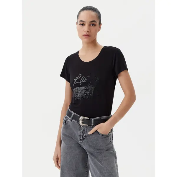 Liu Jo Beachwear Liu Jo Beachwear T-shirt VA5157 JS360 Crna Regular Fit