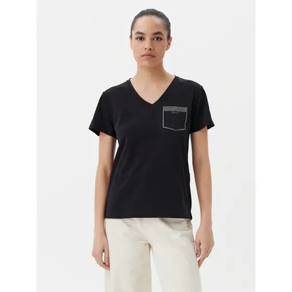 Liu Jo Sport Liu Jo Sport T-shirt TA5172 JS923 Crna Regular Fit