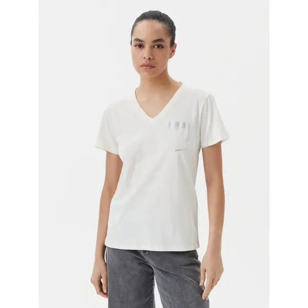 Liu Jo Sport Liu Jo Sport T-shirt TA5172 JS923 Écru Regular Fit