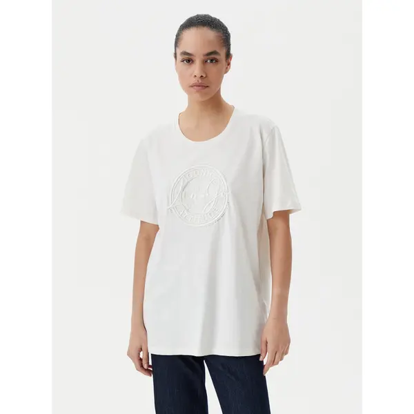 Liu Jo Sport Liu Jo Sport T-shirt TA5174 JS923 Écru Regular Fit