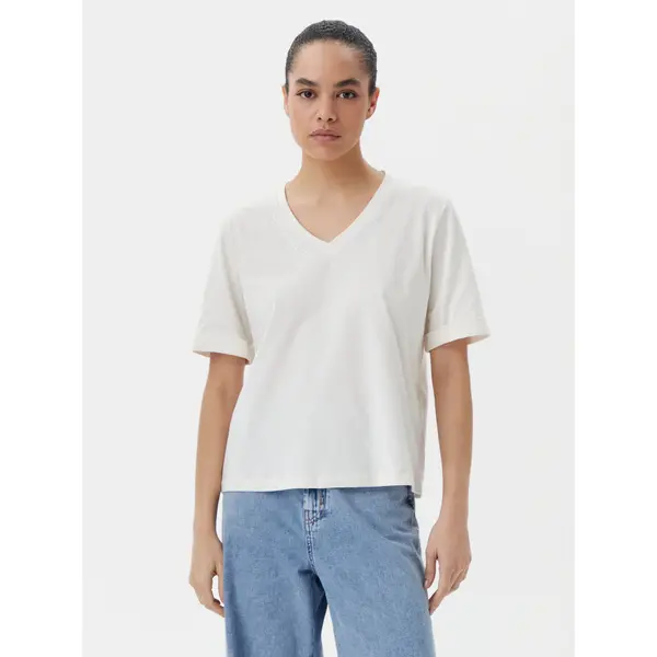 Liu Jo Sport Liu Jo Sport T-shirt TA5175 JS923 Écru Regular Fit