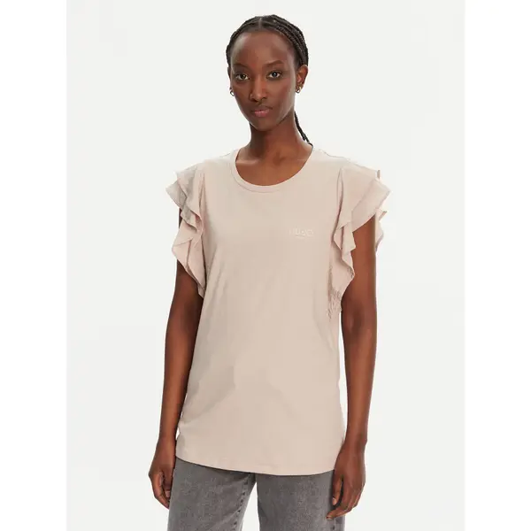 Liu Jo Sport Liu Jo Sport T-shirt TA5178 J5904 Bež Regular Fit