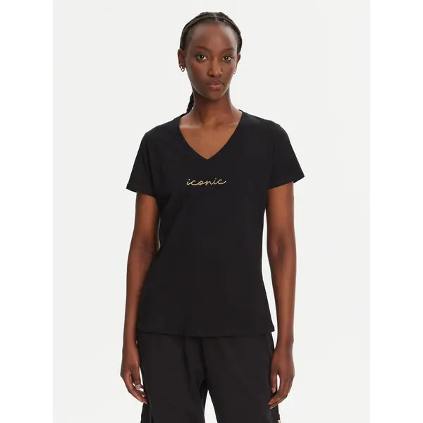 Liu Jo Sport Liu Jo Sport T-shirt TA5179 J6040 Crna Regular Fit