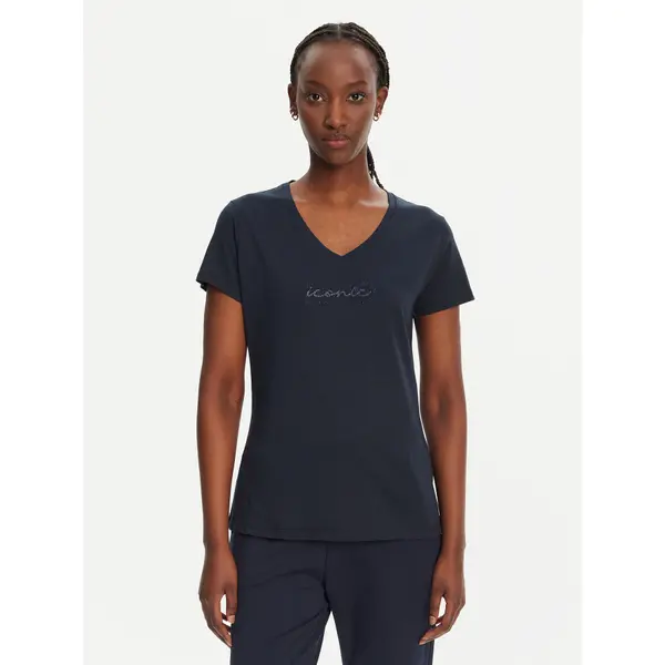 Liu Jo Sport Liu Jo Sport T-shirt TA5179 J6040 Tamnoplava Regular Fit