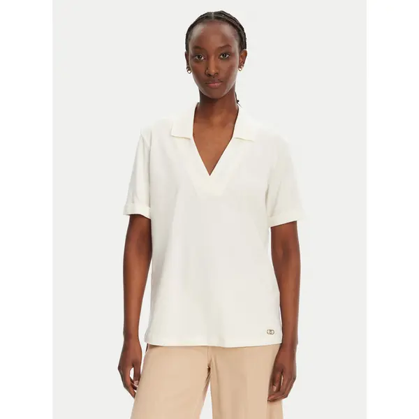 Liu Jo Sport Liu Jo Sport T-shirt TA5187 J6308 Bijela Relaxed Fit