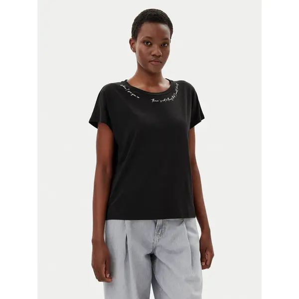 Liu Jo Sport Liu Jo Sport T-shirt TA5268 JS005 Crna Regular Fit