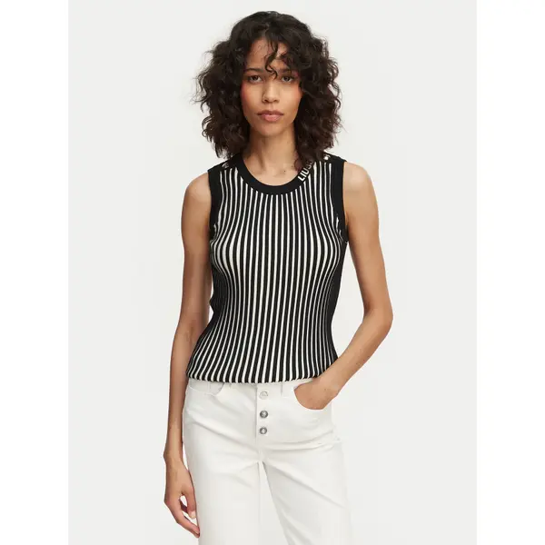 Liu Jo Sport Liu Jo Sport Top TA6064 MS55N Crna Regular Fit