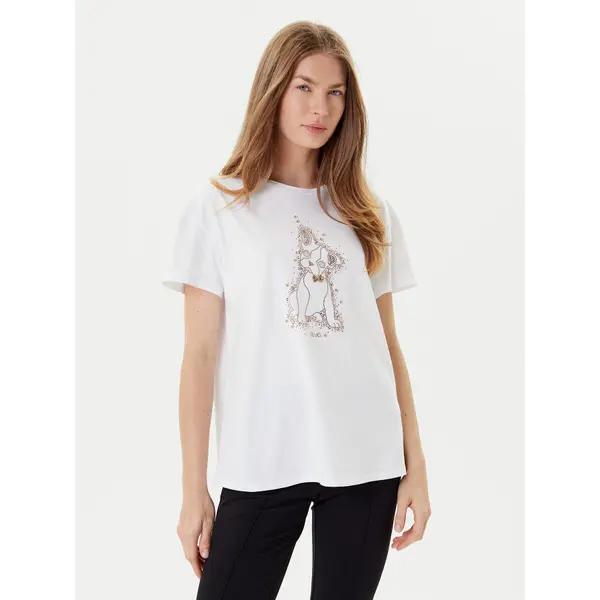 Liu Jo Liu Jo T-shirt MF5412 JS923 Bijela Regular Fit