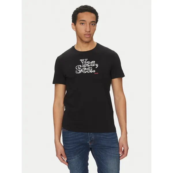 Liu Jo Liu Jo T-shirt QA5190 J4924 Crna Regular Fit