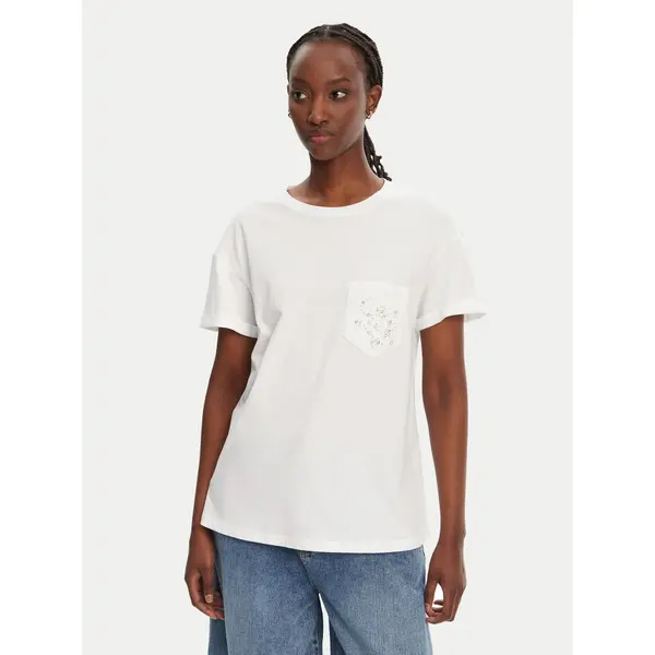 Liu Jo Liu Jo T-shirt WA5140 JS904 Bijela Regular Fit