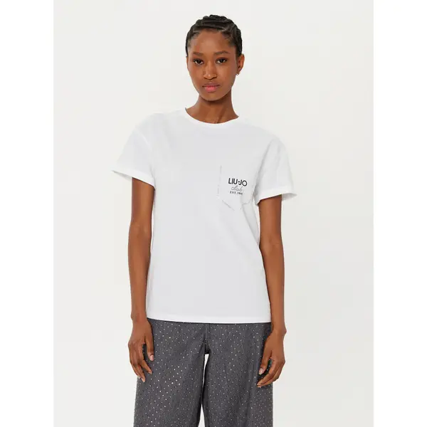 Liu Jo Liu Jo T-shirt WA5145 J4893 Bijela Regular Fit