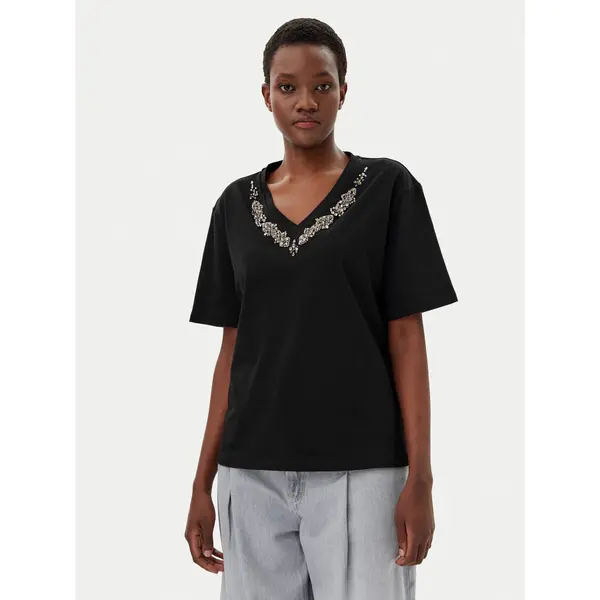 Liu Jo Liu Jo T-shirt WA5146 JS923 Crna Regular Fit