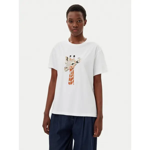 Liu Jo Liu Jo T-shirt WA5230 JS904 Bijela Regular Fit