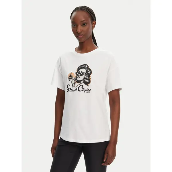 Liu Jo Liu Jo T-shirt WA5342 JS923 M9504 Bijela Regular Fit