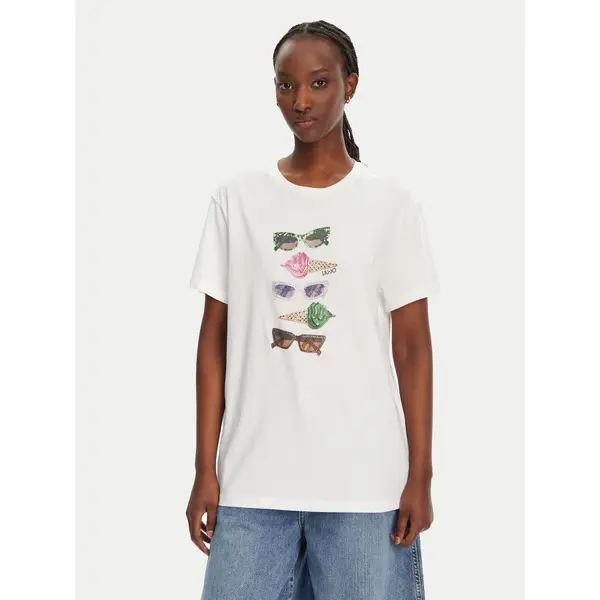 Liu Jo Liu Jo T-shirt WA5343 JS923 M9518 Bijela Regular Fit