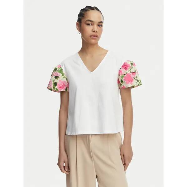 Liu Jo Liu Jo T-shirt WA6513 J6308 Bijela Relaxed Fit