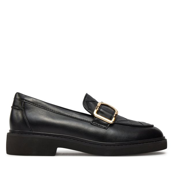 Clarks Loaferice Clarks Splend Penny 26176778 Black Leather