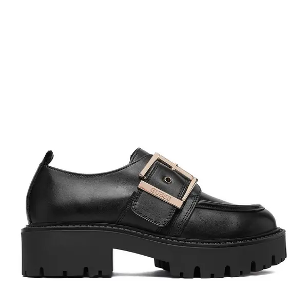 Guess Loaferice Guess EO-CI12-LEA-01 Crna