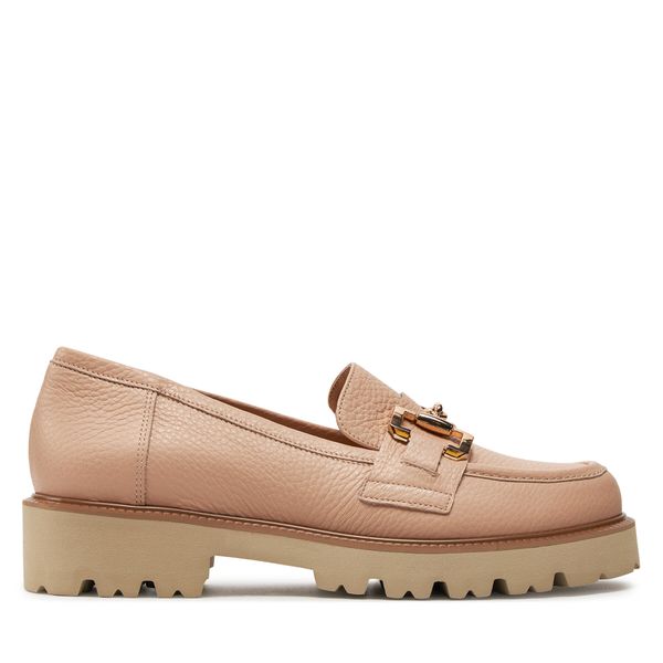 R.Polański Loaferice R.Polański 1602 Beżowy Nude Tst Lico