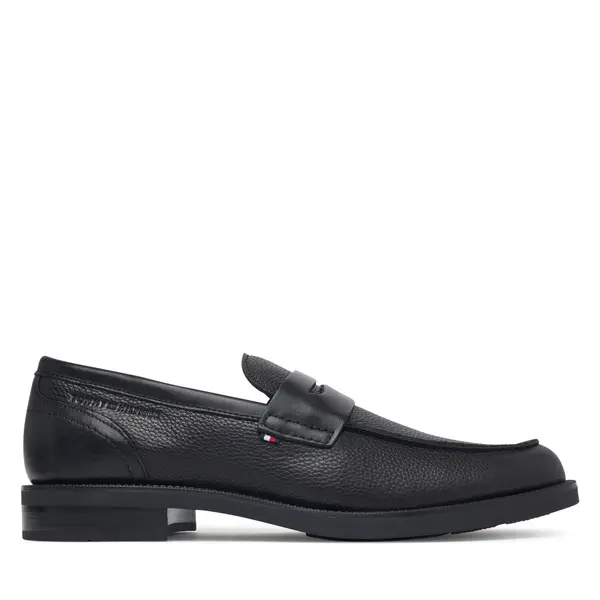 Tommy Hilfiger Loaferice Tommy Hilfiger Lth Mix Dress Hilfiger Loafer FM0FM06087 Crna