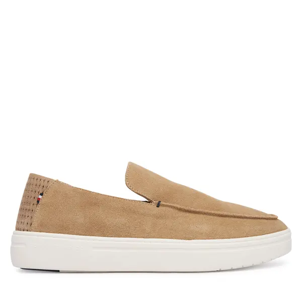 Tommy Hilfiger Loaferice Tommy Hilfiger Modern Light Suede Loafer FM0FM05924 Svijetlo smeđa