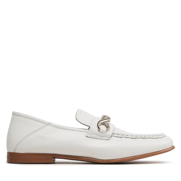 Tommy Hilfiger Loaferice Tommy Hilfiger Th Chain Feminne Loafer FW0FW07077 Écru