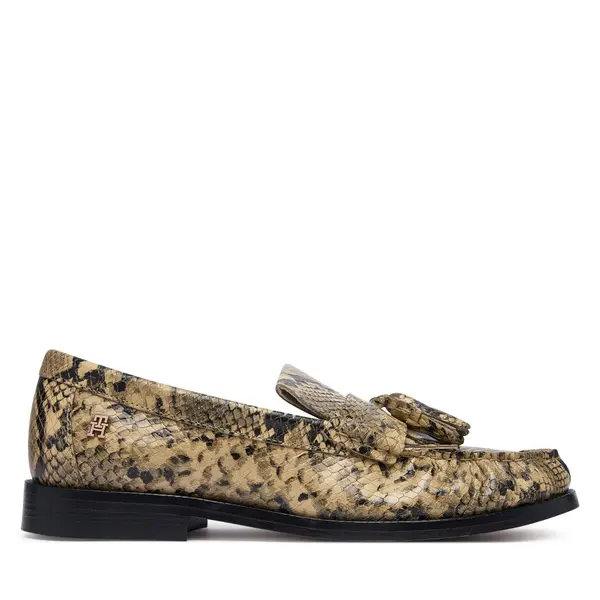 Tommy Hilfiger Loaferice Tommy Hilfiger Th Loafer Tassel Snake FW0FW09500 Bež