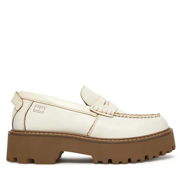 Tommy Jeans Loaferice Tommy Jeans Archive '01 Leather Loafer EN0EN03022 Krem