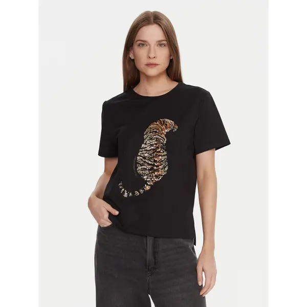 LOLA CASADEMUNT LOLA CASADEMUNT T-shirt LF2515027 Crna Regular Fit